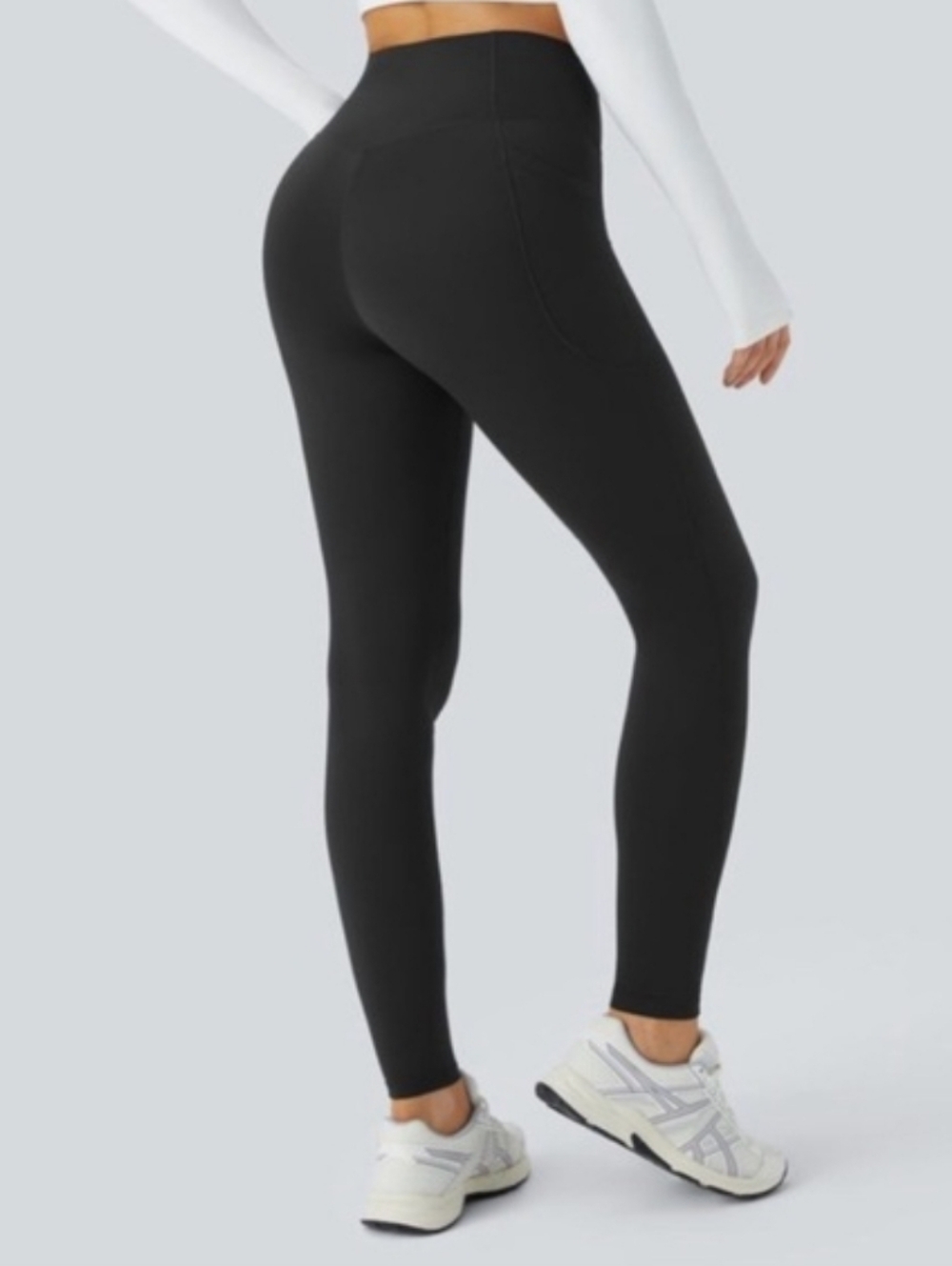 HALARA Patitoff Pet Hair Resistant Crossover Pocket Casual Leggings - Picture 2 of 14